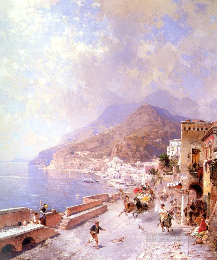 Amalfi Venice Franz Richard Unterberger Oil Paintings
